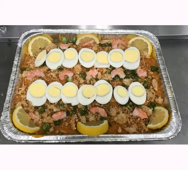Palabok party tray from The Supreme Ice Cream Shoppe, Winnipeg